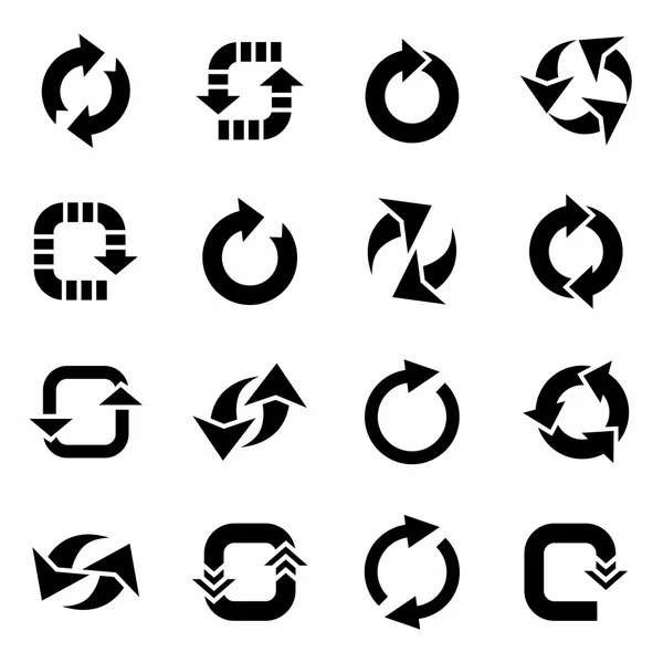 Ensemble d'icônes de rafraîchissement vectoriel — Image vectorielle