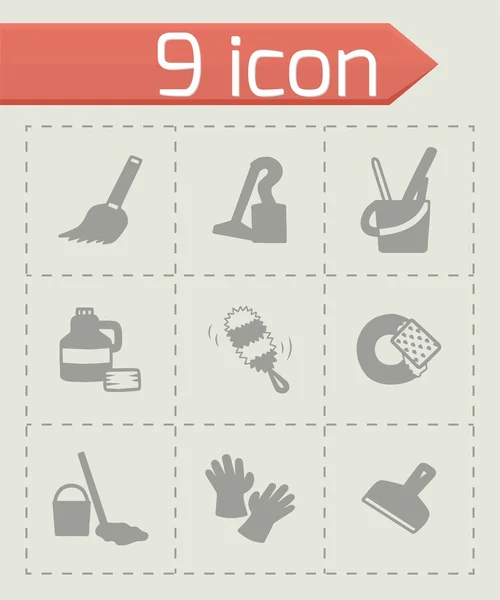 Conjunto de iconos Vector Clearning — Vector de stock