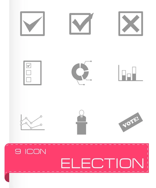 Vektör siyah seçim Icon set — Stok Vektör