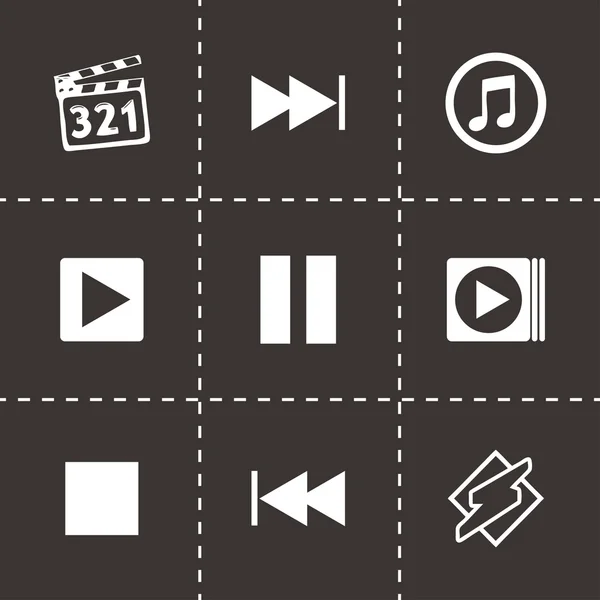 Vector media player icon set Stock Vector Image by ©annexs 72370119