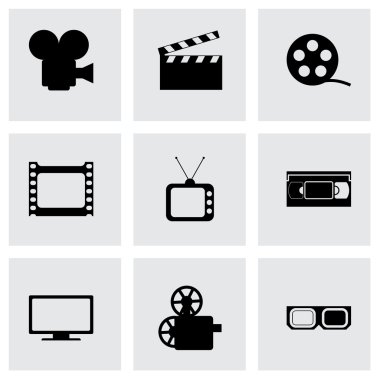 vektör film Icon set