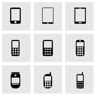Vektör cep telefonu Icon set