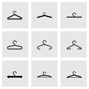 Vektör askı Icon set