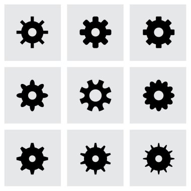 Vektör dişli Icon set