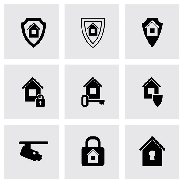 Conjunto de ícones de segurança para casa vetorial —  Vetores de Stock