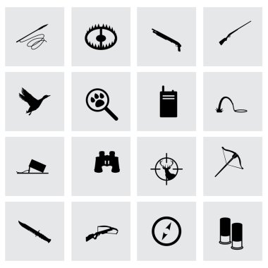Vektör Icon set avcılık