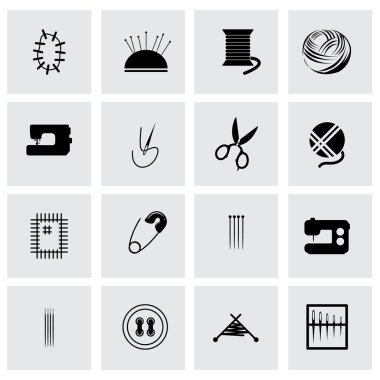 vektör dikiş Icon set