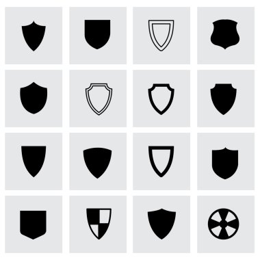 vektör kalkan Icon set