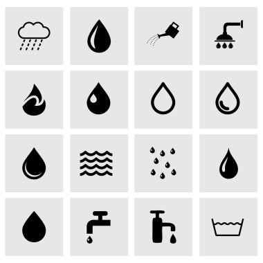 Vektör su Icon set