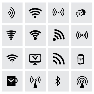 Vektör kablosuz Icon set