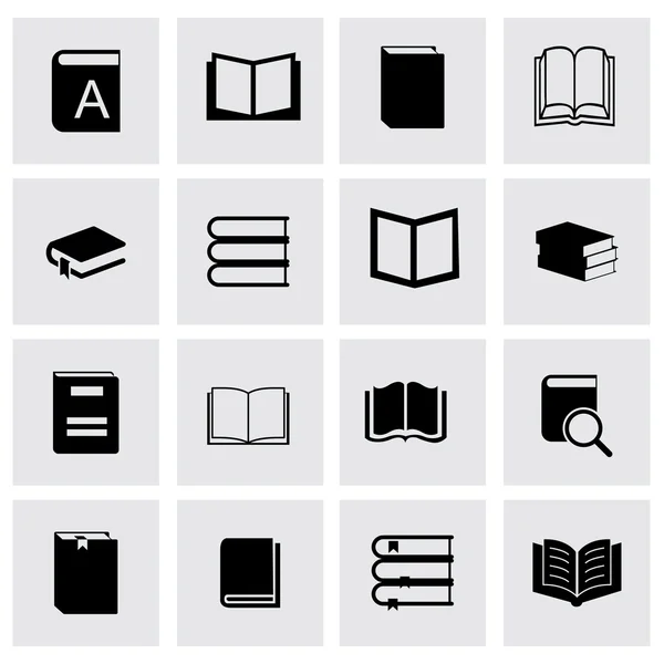 Vector book icon set — Stock Vector