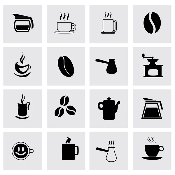 Kahve vektör Icon set — Stok Vektör