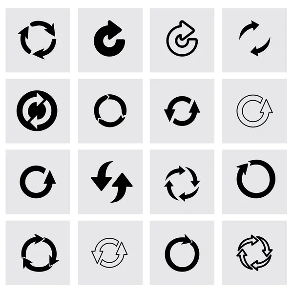 Vector refresh icon set — Stock Vector