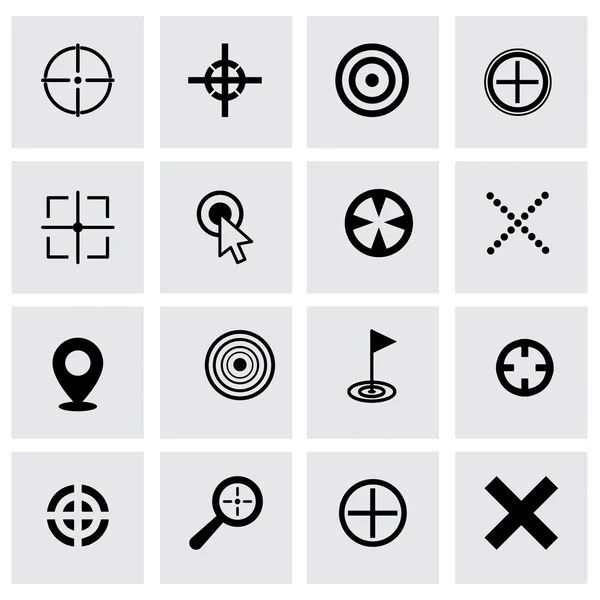 Vector target icon set — Stock Vector