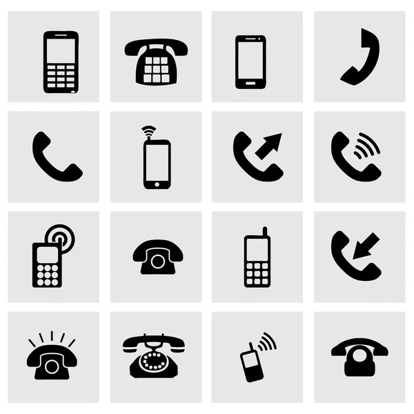 Vektor-Telefon-Symbol gesetzt — Stockvektor