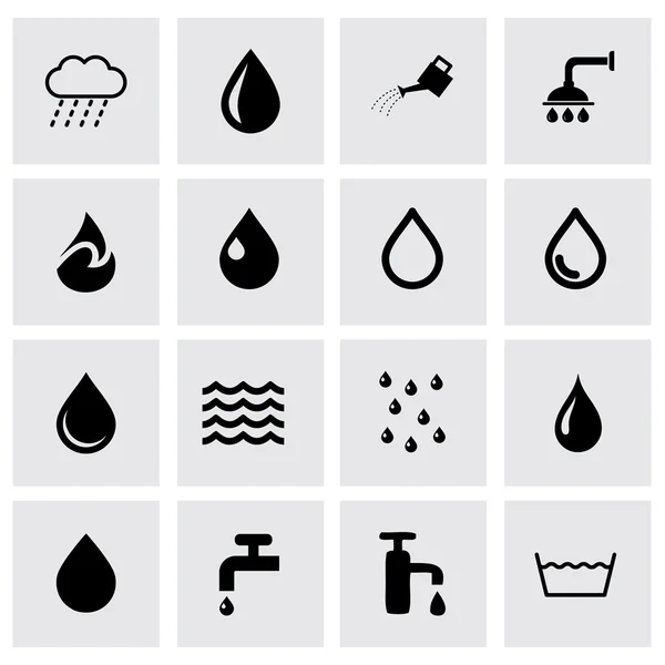 Conjunto de icono de agua vectorial — Archivo Imágenes Vectoriales