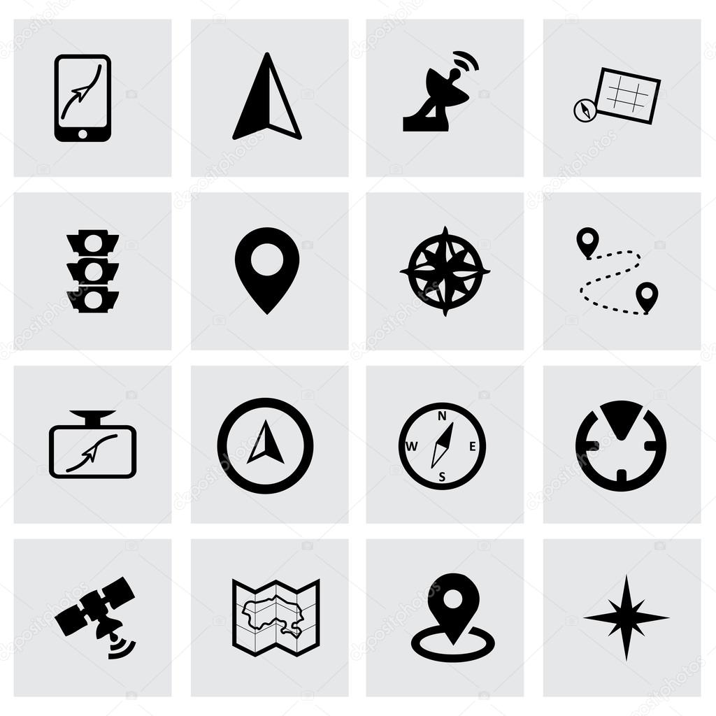 Vector navigation icon set