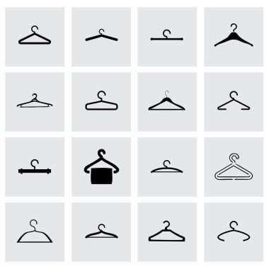 Vektör askı Icon set