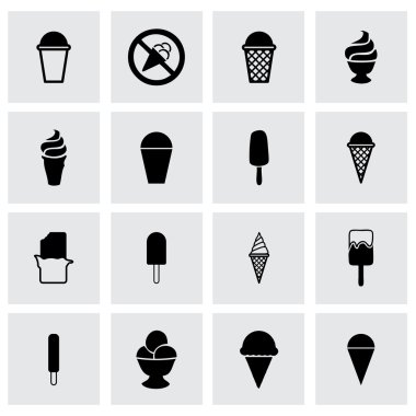 Vektör dondurma Icon set