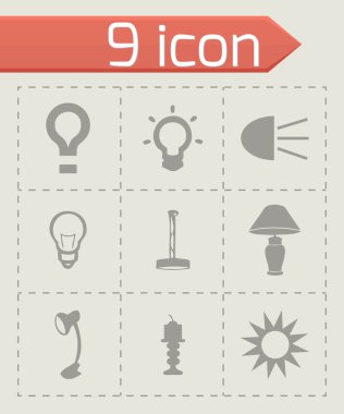 Vektör ışık Icons set