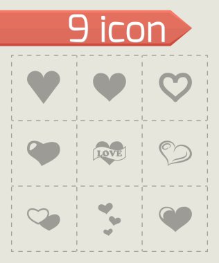 vektör kalpler Icon set