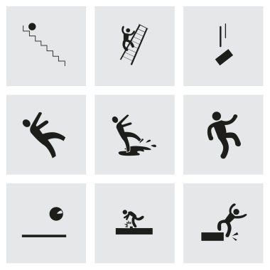 Vektör Icon set düşmek