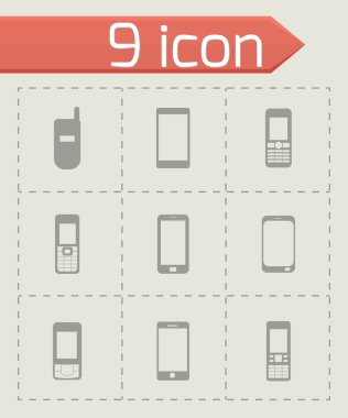 Vektör mobil Icons set