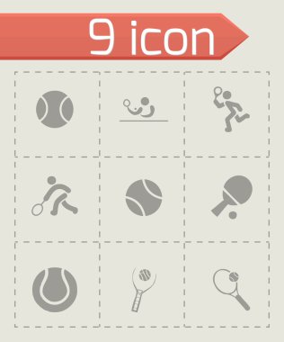 vektör Tenis Icon set