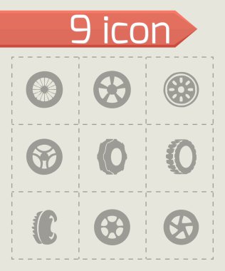 Vektör lastik Icon set