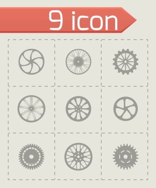 Vektör tekerlek Icon set