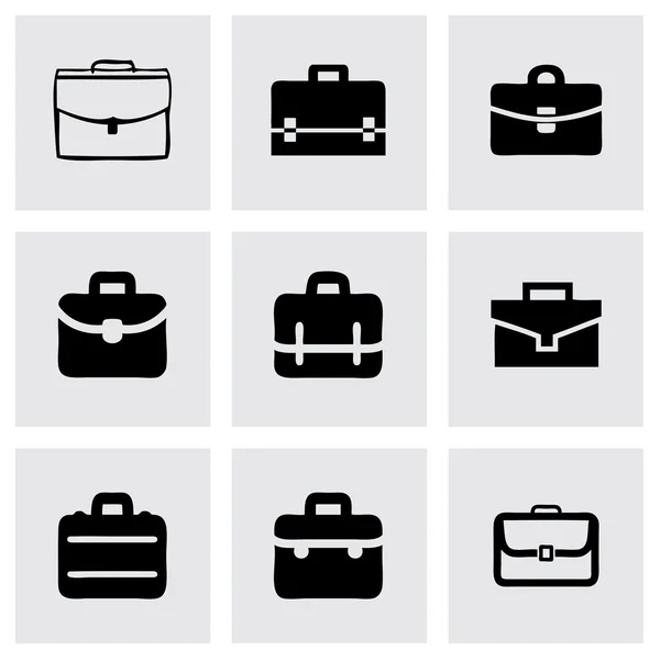 Vector briefcase icon set — Stock Vector