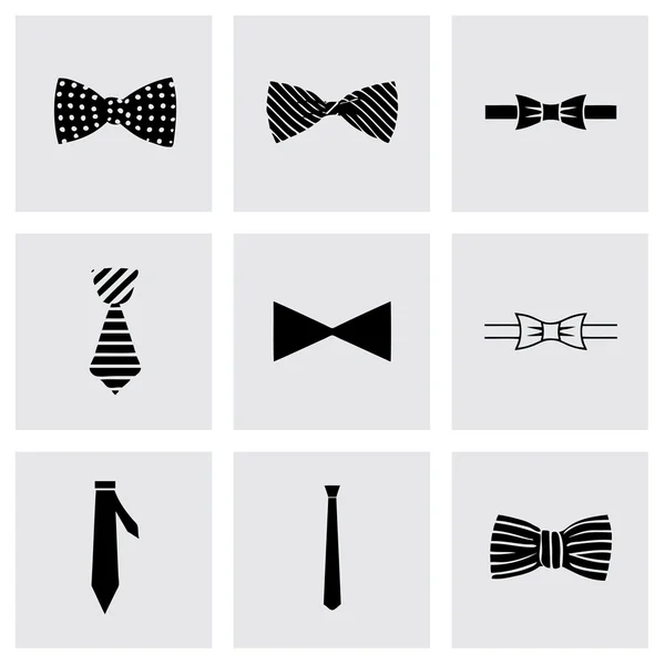 Vector bow ties icon set — Stock Vector