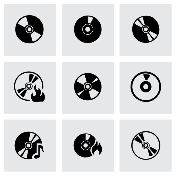 Vector cd icon set