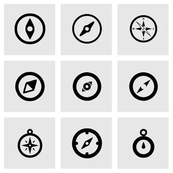 Vektör pusula Icon set — Stok Vektör