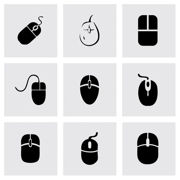 Vector computer mouse icon set — Stock Vector