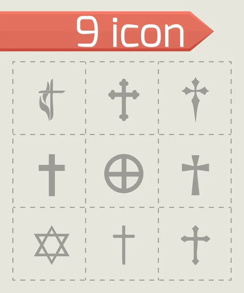 Vector choppers kruisen icons set — Stockvector