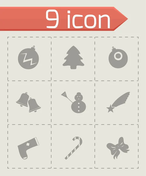 Vector cristmas icons set — Stock Vector