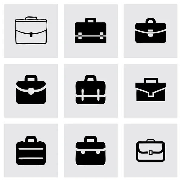 Set icone valigetta vettoriale Illustrazione Stock