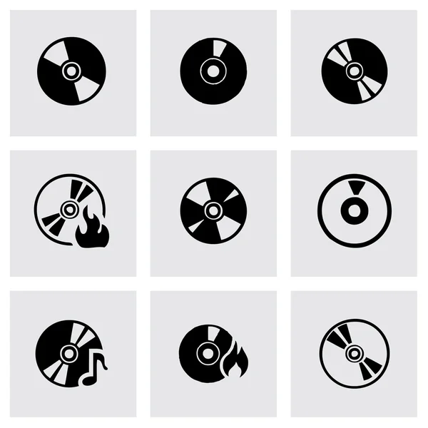 Vektör Cd Icon set Telifsiz Stok Vektörler