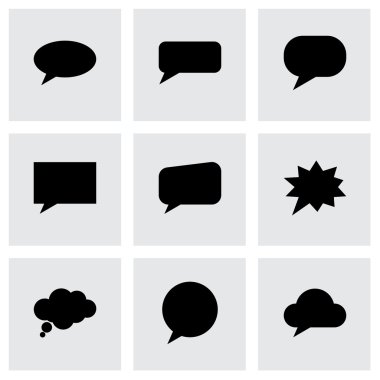 Vektör konuşma kabarcıklar Icon set