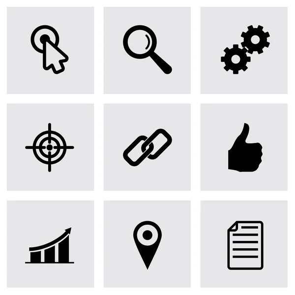 Vektör seo Icon set — Stok Vektör