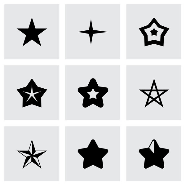 Vector stars icon set