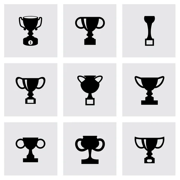 Vector trophy icon set — Stock Vector