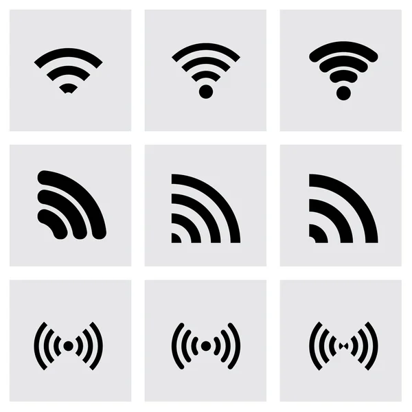 Vector wireless icon set — Stock Vector