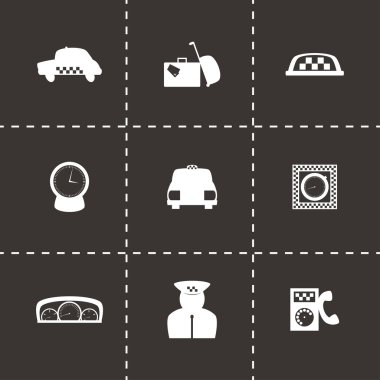 Vektör taksi Icon set