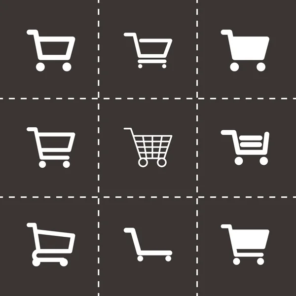 Conjunto de iconos del carrito de compras vectorial — Vector de stock