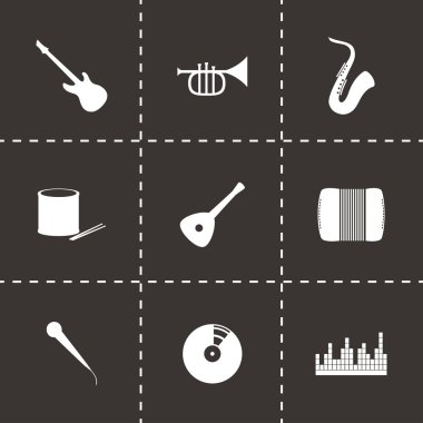 vektör müzik Icon set