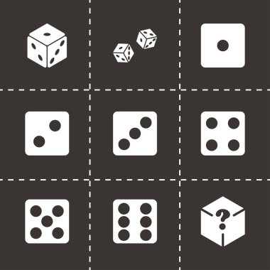 Vektör zar Icon set