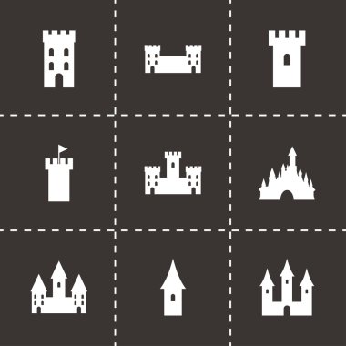 Vektör Castle Icon set