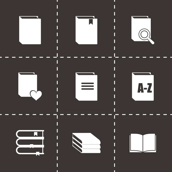 Conjunto de iconos de libro vectorial — Archivo Imágenes Vectoriales